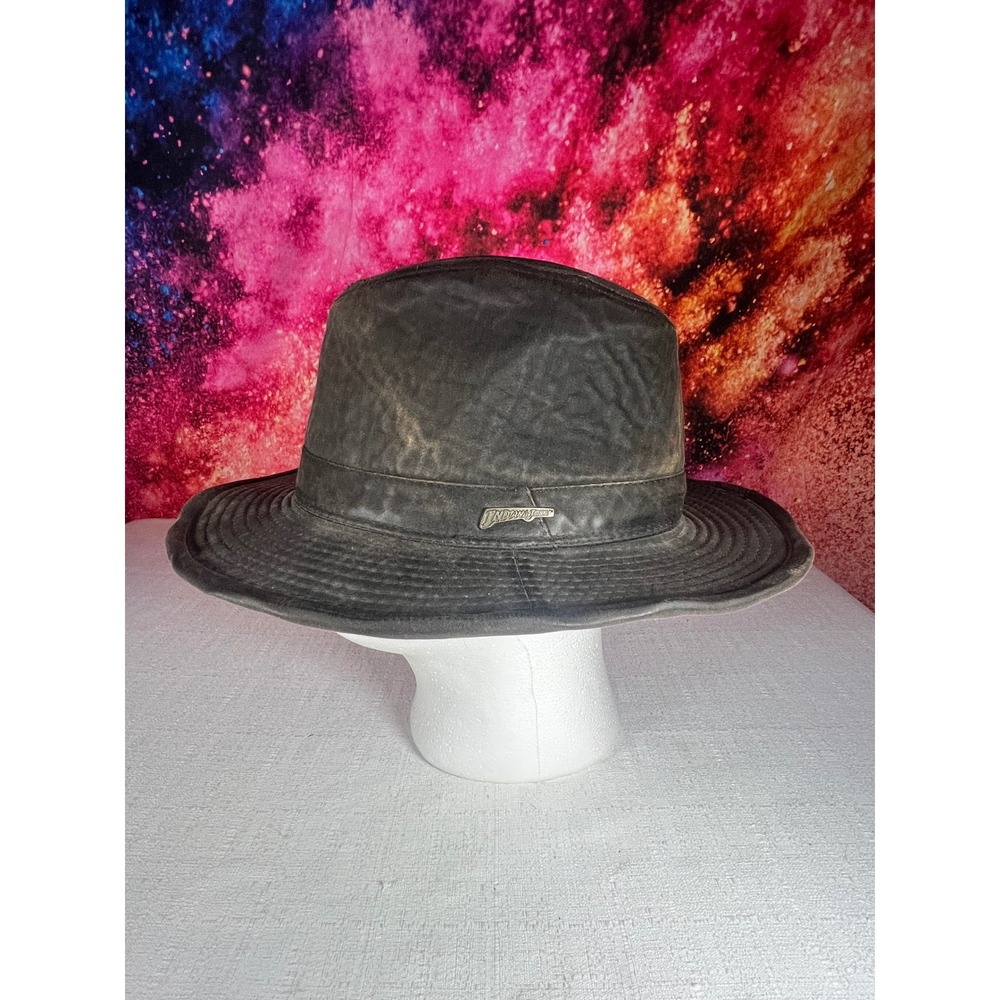 Indiana Jones Adventurewear Brown Weathered Fedora Hat Disney Lucasfilm Large